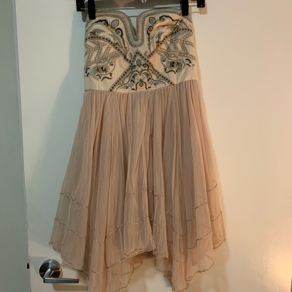 Free people strapless dress
